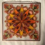 mandala zlatá 20x20